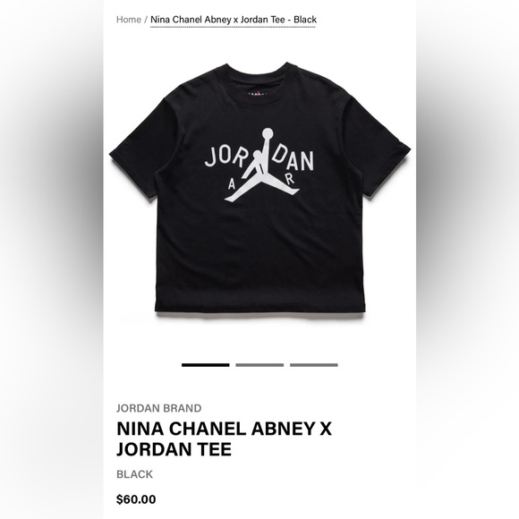 Jordan Other - NINA CHANEL ABNEY ✖️JORDAN TEE SIZE LARGE UNISEX